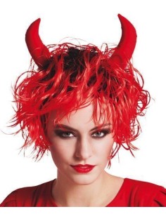 Parrucca demoniaca - di alta qualità, ideale per il carnevale, feste a tema ed eventi speciali.